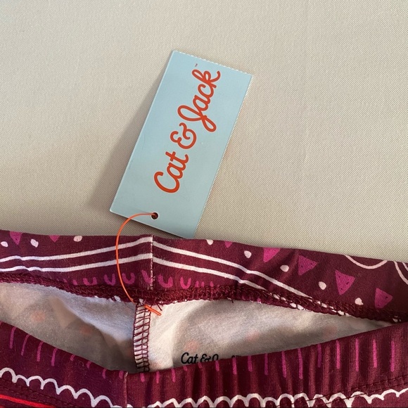 CAT & JACK GIRLS MOSAIC MULTI COLOR LEGGINGS - Picture 8 of 8